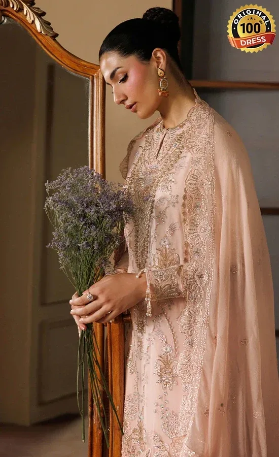 Embroidered Chiffon Reverie Dress (1)