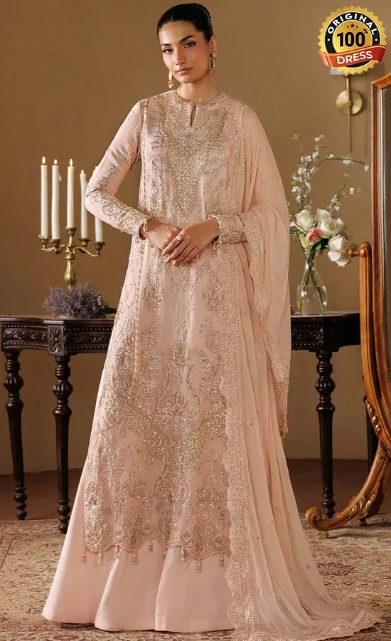 Embroidered Chiffon Reverie Dress (3)