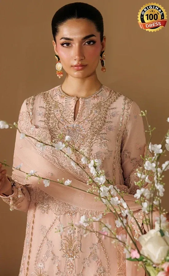 Embroidered Chiffon Reverie Dress (4)