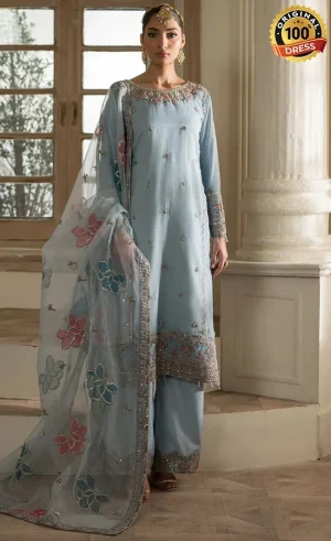 Embroidered Organza Esra Dress (1)