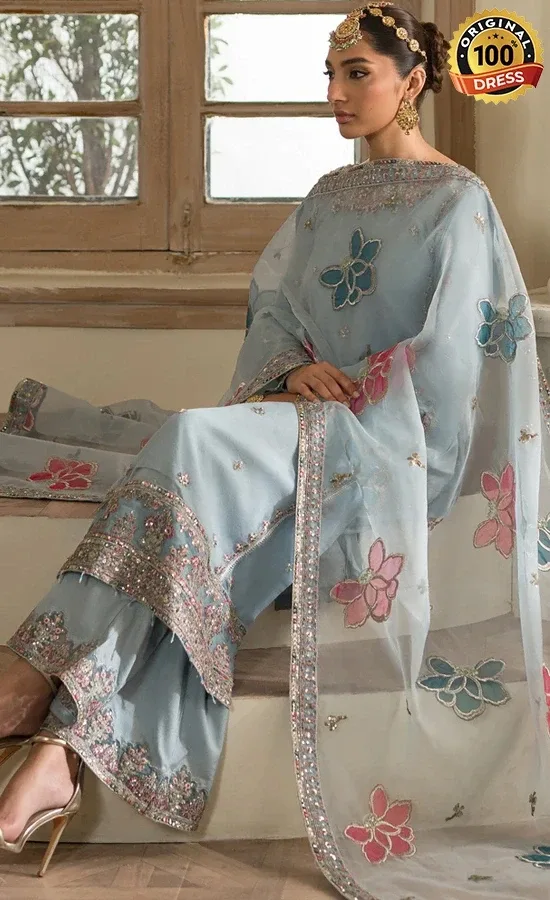 Embroidered Organza Esra Dress (2)