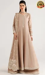 Iznik PK Embroidered Ramen Silk UE-648 Dress