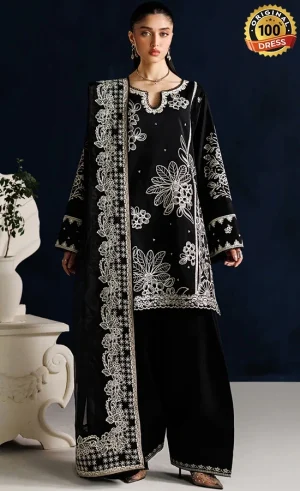 Iznik PK Embroidered Ramen Silk UE-650 Dress (4)