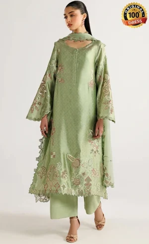 Iznik PK Embroidered Ramen Silk UE-651 Dress (1)