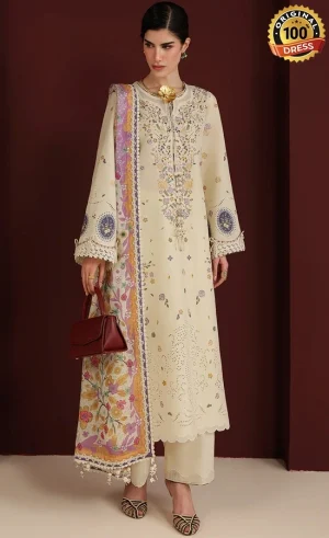 Jazmin Embroidered Lawn IL26-D01 Dress (4)