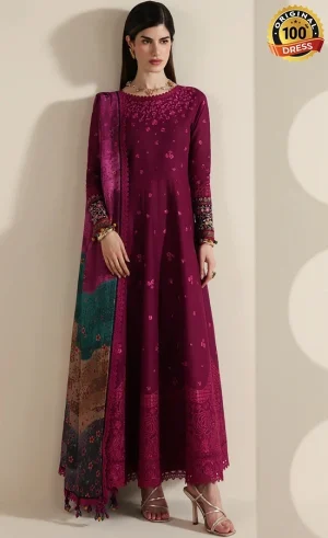 Jazmin Embroidered Lawn IL26-D02 Dress (3)