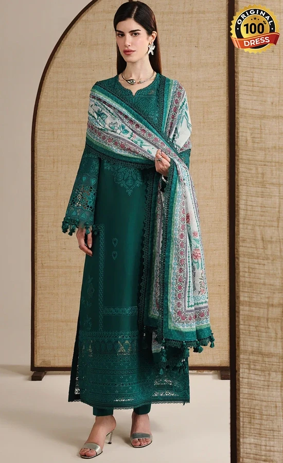 Jazmin Embroidered Lawn IL26-D03 Dress (3) Jazmin Embroidered Lawn IL26-D03 Dress (3)