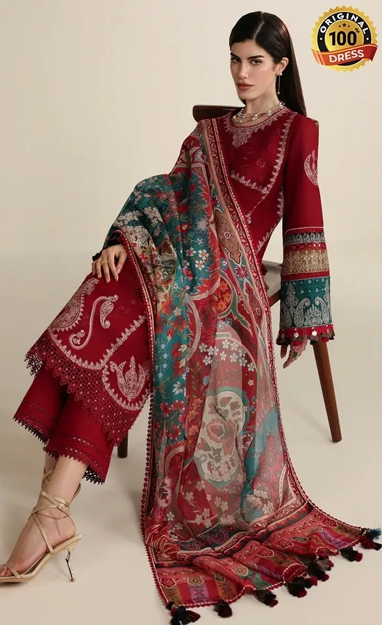 Jazmin Embroidered Lawn IL26-D08 Dress (1)