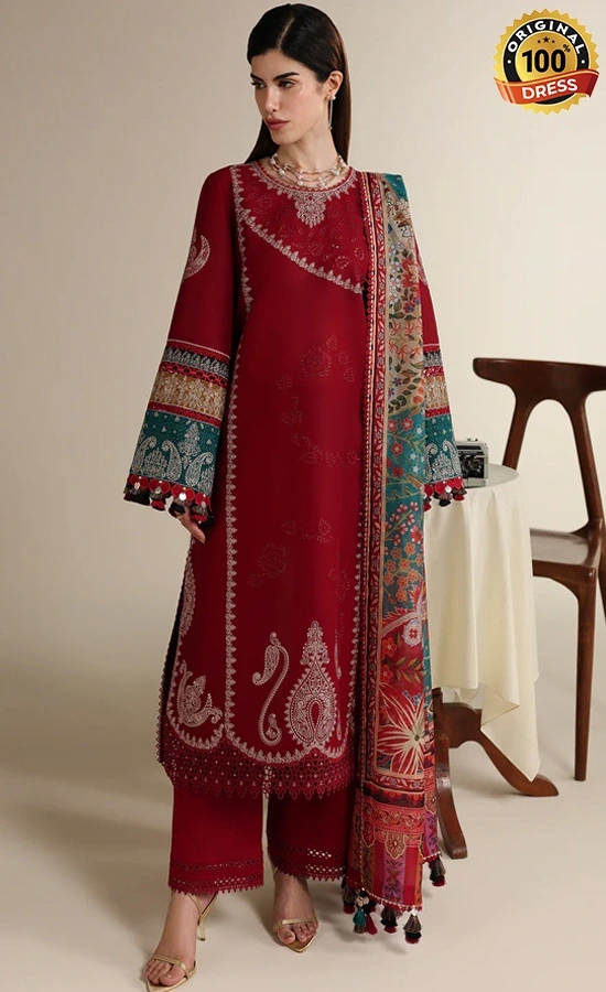 Jazmin Embroidered Lawn IL26-D08 Dress (2) Jazmin Embroidered Lawn IL26-D08 Dress (2)
