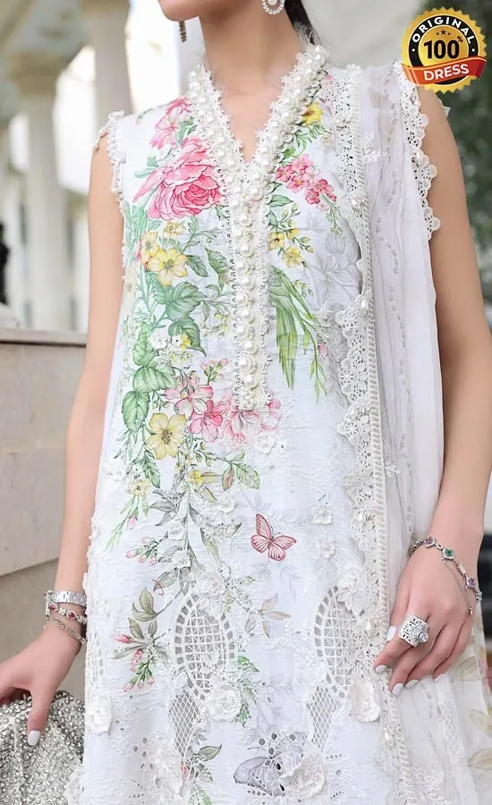 Maria B Embroidered Lawn EL-26-03 Dress (1)
