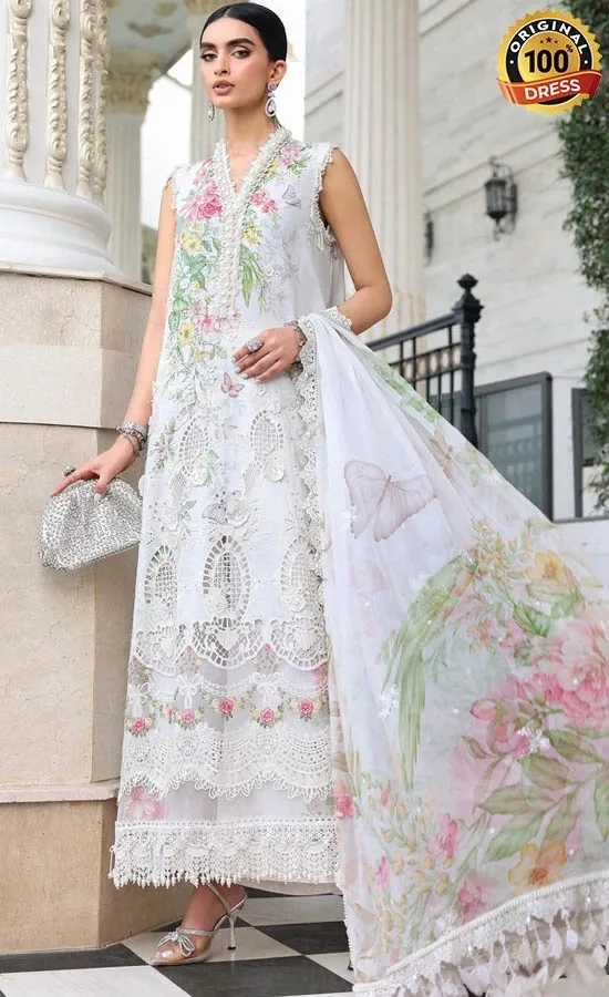 Maria B Embroidered Lawn EL-26-03 Dress (4)