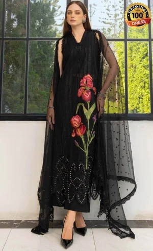 Maria B Embroidered Lawn EL-26-10 Dress (1)