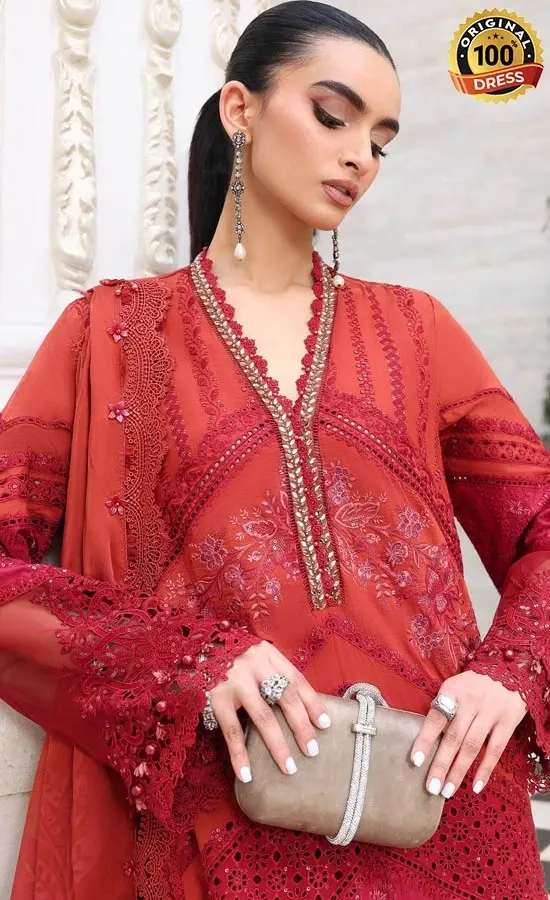 Maria B Embroidered Lawn EL-26-13 Dress (4)