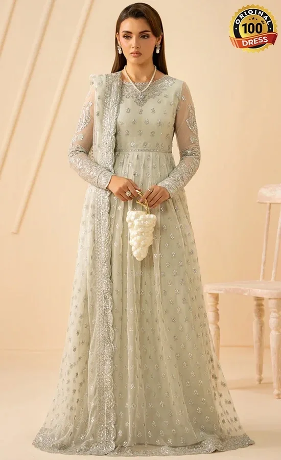 Zarif PK Emberoidered Net Atash Dress (3) Zarif PK Emberoidered Net Atash Dress (3)
