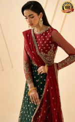 Zarif PK Emberoidered Net Elika Dress (1)