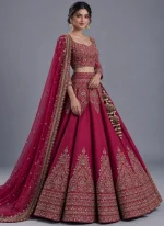 Berry Burgundy Bridal Lehenga with Antique Gold Work Burgundy Bridal Lehenga Choli with Antique Gold Video