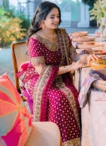 Pakistani Plum Purple Dress with Trousers Plum Wedding Guest Dress with Gold Zardozi Video