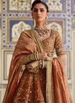 Rust Brown Bridal Lehenga Choli Video